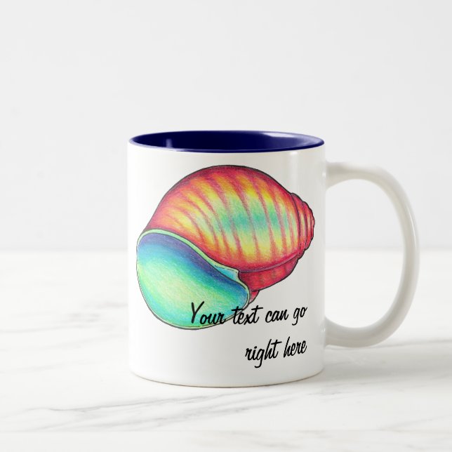 Rainbow Seashell Mug (Right)