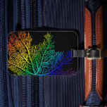 Rainbow Seaweed Pride Luggage Tag<br><div class="desc">Add a splash of color and a statement of pride to your travel gear with this unique luggage tag! Featuring a vibrant rainbow seaweed design, this travel accessory celebrates the beauty of nature and the power of love. The bold colors pop against a sleek black background, making it easy to...</div>