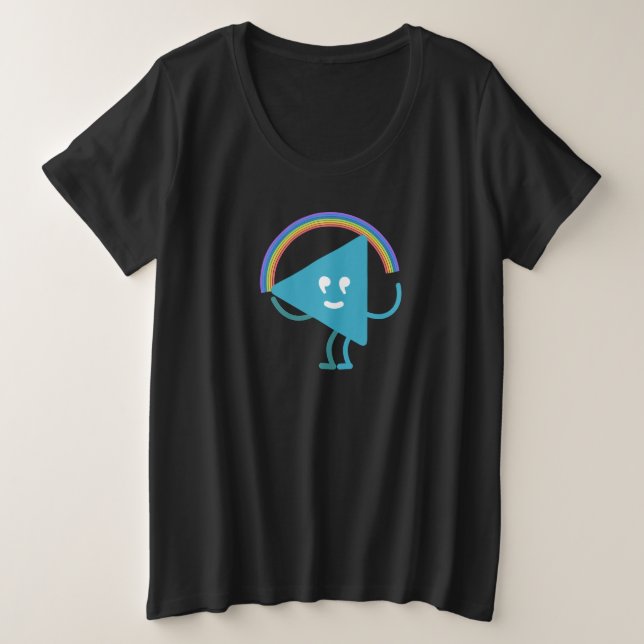 Rainbow Selby Plus Size T-Shirt (Design Front)