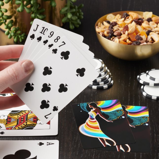Rainbow serenity  poker cards (In Situ)