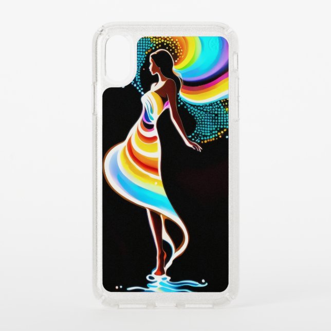 Rainbow serenity speck iPhone XS max case (Front)