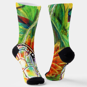 Rainbow Serpant Socks