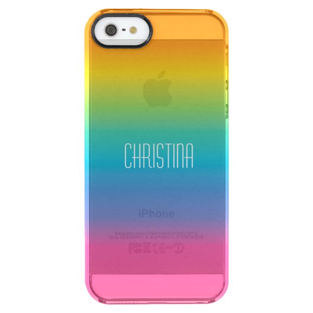 Rainbow Shade Gradient Uncommon iPhone Case (Back)