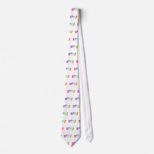 Rainbow Shalom Tie