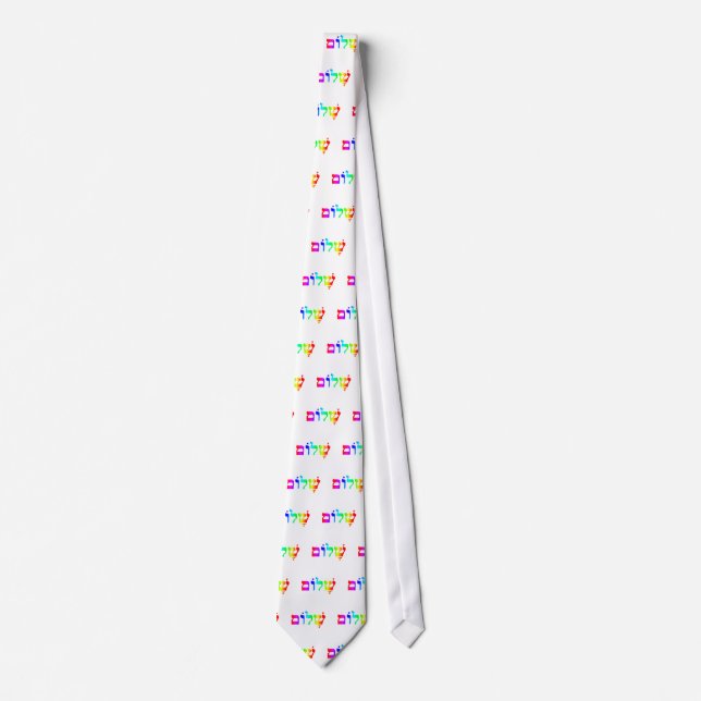 Rainbow Shalom Tie (Front)