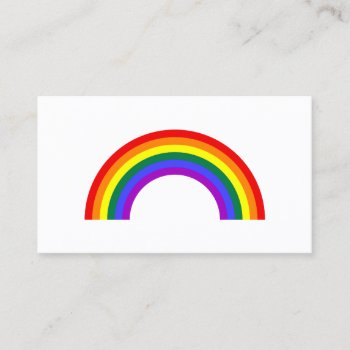 Rainbow Shape Business Card by prideshoppe at Zazzle