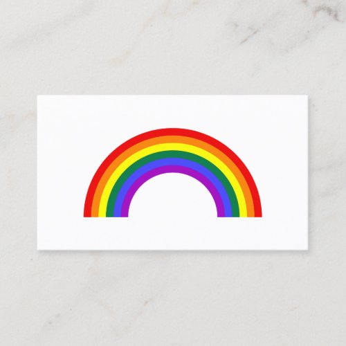 Rainbow Shape Business Cards