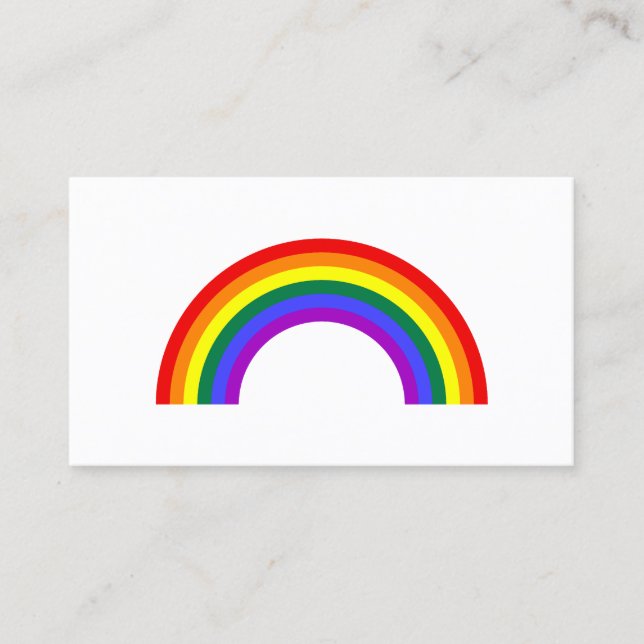 Rainbow Shape Business Card (Front)