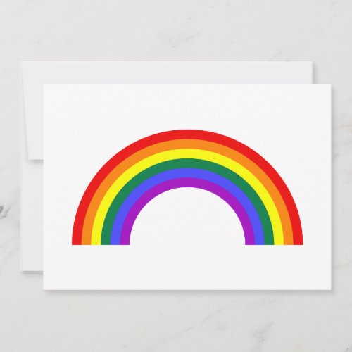 Rainbow Shape Custom Invites