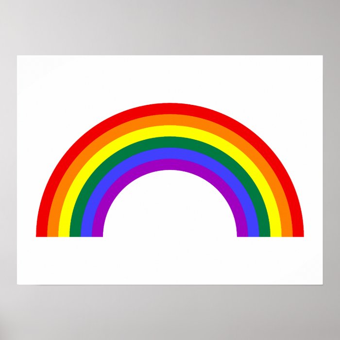 Rainbow Shape Poster