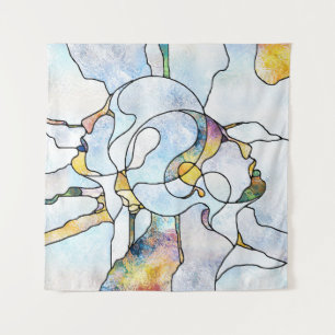 Rainbow shards, stained glass unity tapestry
