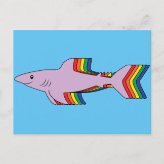Rainbow Shark Postcard