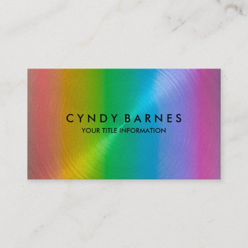Rainbow Sheen Business Card