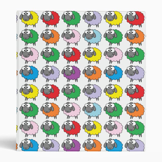 Rainbow Sheep Binder (Front)