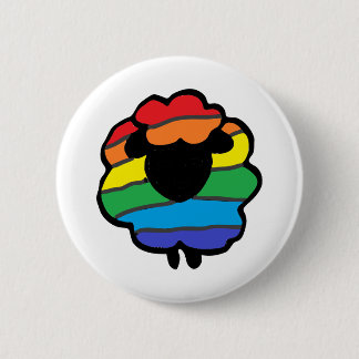 Rainbow Sheep Button