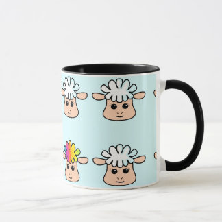 rainbow sheep mug
