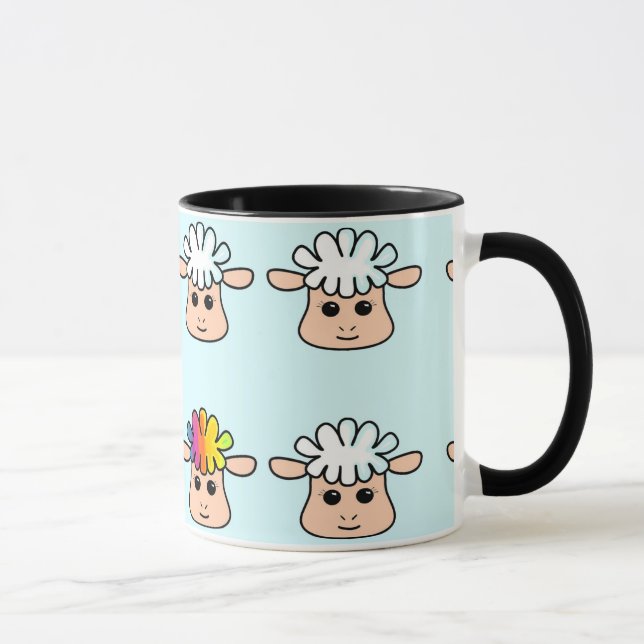 rainbow sheep mug (Right)