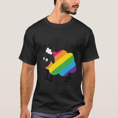 Rainbow sheep of family funny lgbt shirts 