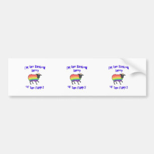 Rainbow Sheep of the Family Bumper Sticker