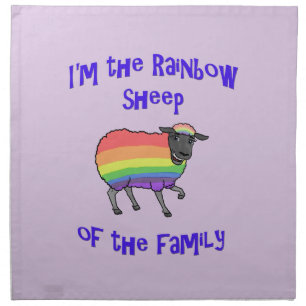 Rainbow Sheep of the Family Cloth Napkin