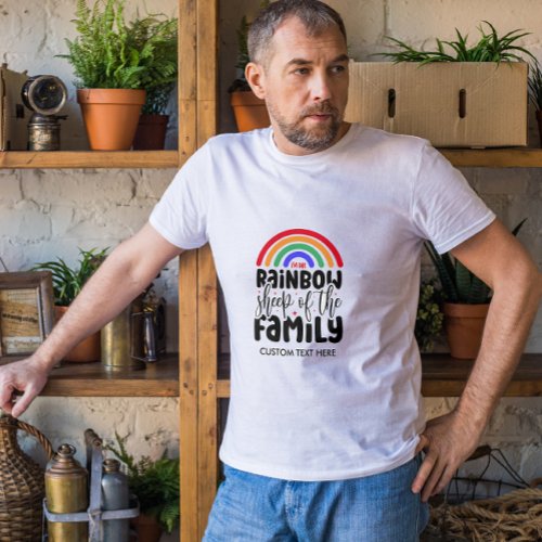 RAINBOW SHEEP OF THE FAMILY FUNNY GAY T_Shirt