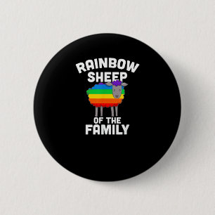 Rainbow Sheep Of The Family Gay Pride LGBTQ Equali Button