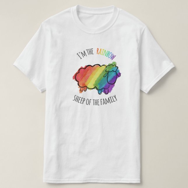 Rainbow Sheep Tee (Design Front)