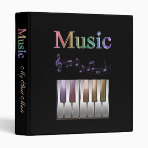 Rainbow Sheet Music Binder