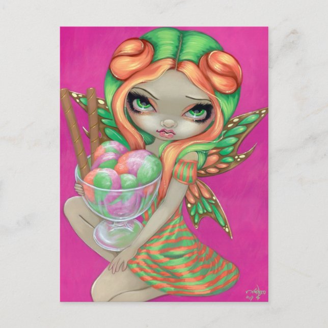 "Rainbow Sherbet Fairy" Postcard (Front)