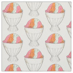 Rainbow Sherbet Ice Cream Sorbet Dessert Scoop Fabric