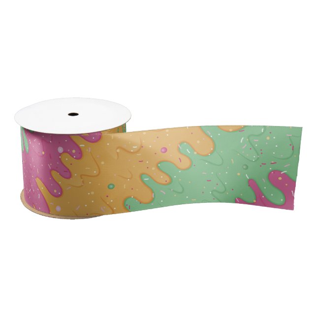 Rainbow Sherbet Satin Ribbon (Spool)