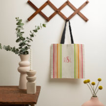 Rainbow Sherbet Vintage Striped