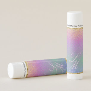 Rainbow Shimmer Monogram Lip Balm