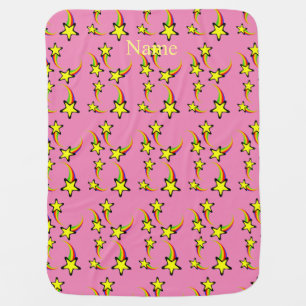 Rainbow Shooting Stars Thunder_Cove Baby Blanket