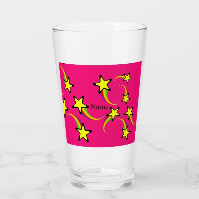 Rainbow Shooting Stars Thunder_Cove Glass (Front)