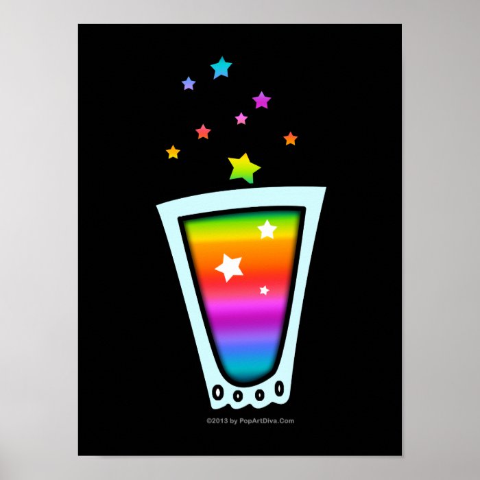 RAINBOW SHOT GLASS on POSTERS, PRINTS