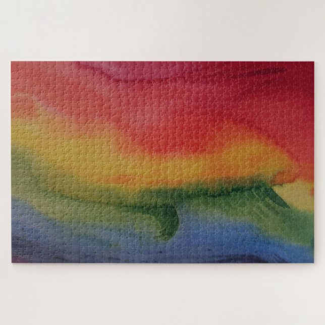 Rainbow Shower jigsaw puzzle. Jigsaw Puzzle (Horizontal)