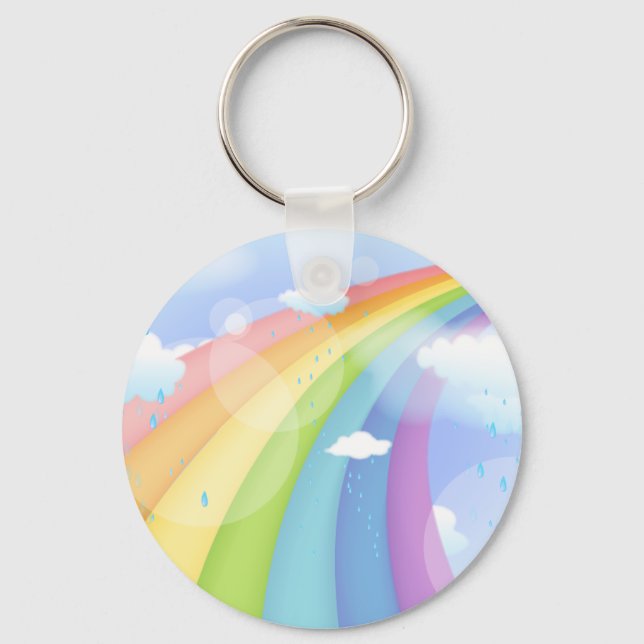 Rainbow Shower Keychain (Front)
