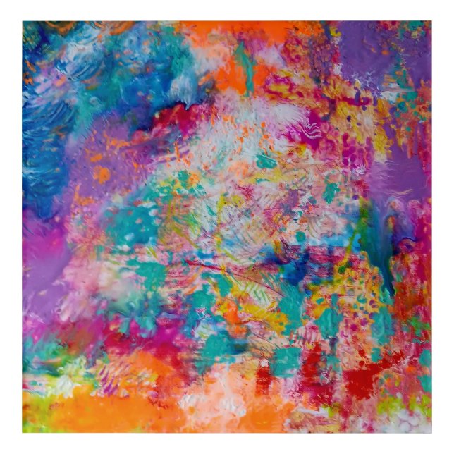 Rainbow Showers Acrylic Print (Front)