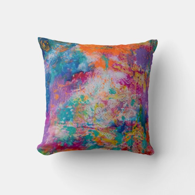 Rainbow Showers Pillow (Front)