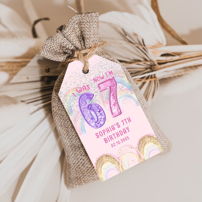 Rainbow Six Seven 67 Birthday Gift Tag (Creator Uploaded)