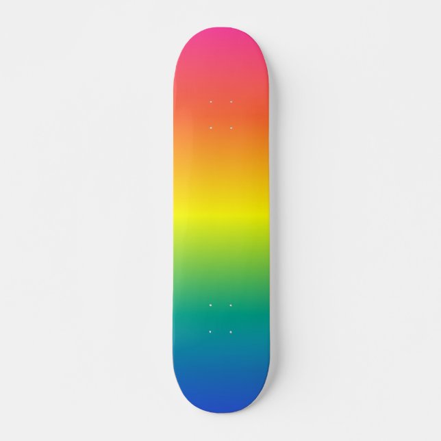 Rainbow skateboard deck (Front)