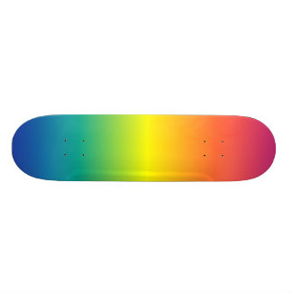 Rainbow skateboard deck