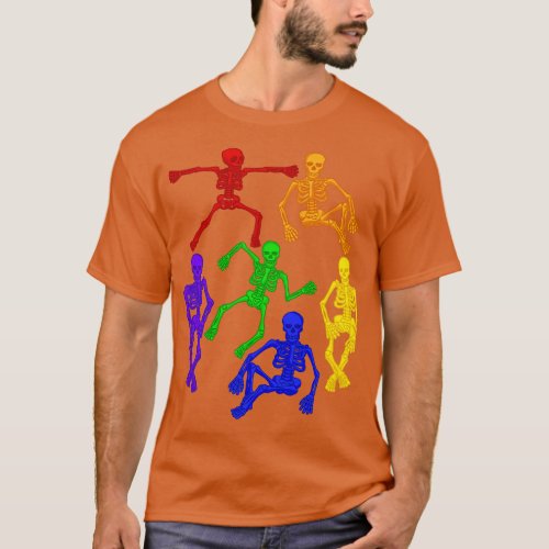Rainbow Skeletons T_Shirt