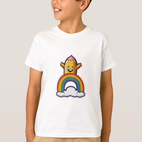 Rainbow Sketch T_Shirts Embrace Creativity with J T_Shirt