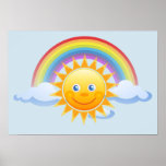 Rainbow Skies Office Personalize Destiny Destiny&#39;s Poster at Zazzle