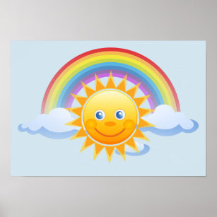 Rainbow Skies Office Personalize Destiny Destiny'S Poster