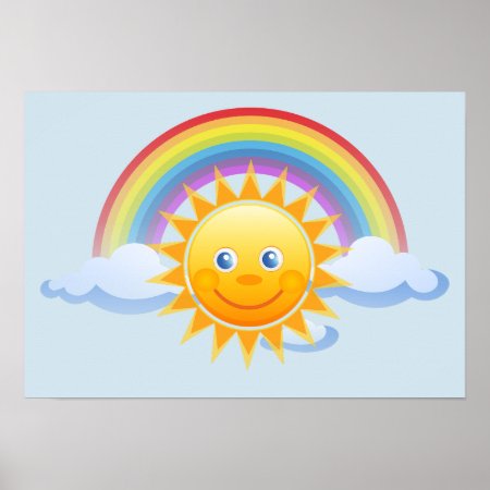 Rainbow Skies Office Personalize Destiny Destiny's Poster