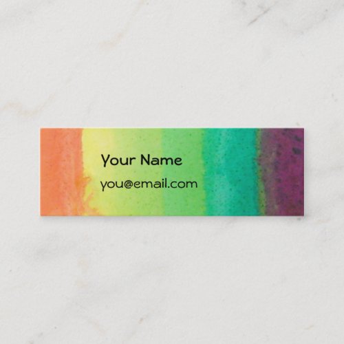 Rainbow Skinny Card Business Card