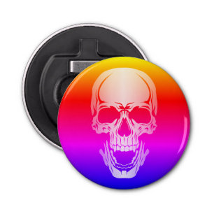 Rainbow Skull Bottle Opener